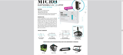 Aqua zonic micro lampada c - zonic, uv-c
