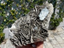 Minerali *** ACQUAMARINA AZZURRA su MUSCOVITE Pakistan