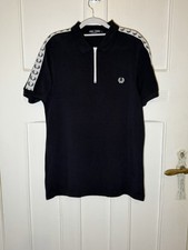 Polo Fred Perry Zip Blu Navy