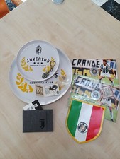 COLLEZIONE OGGETTI JUVE JUVENTUS SPILLE MEDAGLIE PORTA TESSERE PIATTI 