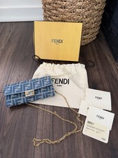 Portafoglio Fendi Denim