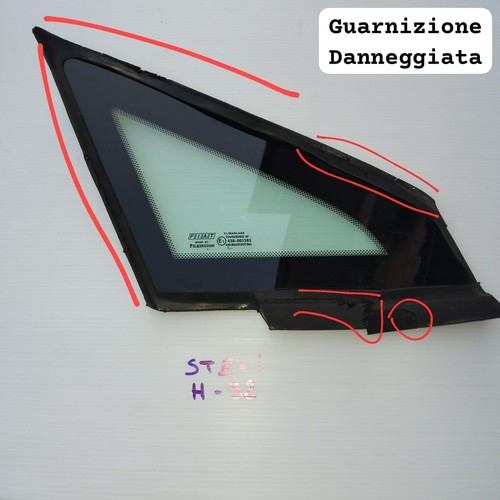 Vetro fisso anteriore fiat - vetro, dx