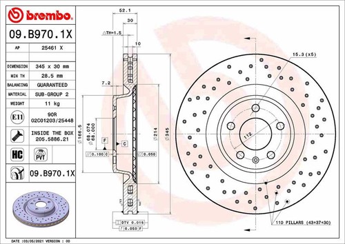 Coppia dischi freno brembo - dischi,