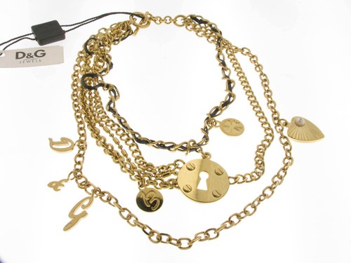 Collana multiple acciaio - d&g,