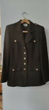 Luisa Spagnoli, Giacca Donna stile Militare taglia 42 Marrone made in Italy 