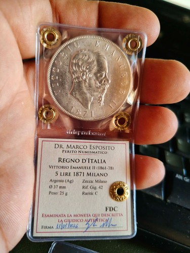 Lire 1871 milano fdc - 5,