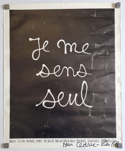Affiche ben vautier - vautier, sens
