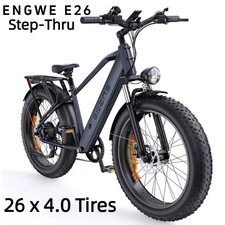 ENGWE E26 High-Step Bici Elettrica per Uomo Donna 26"x4.0" Bicicletta Elettrica