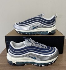 NIKE AIR MAX 97 OG ARGENTO METALLIZZATO BLU CLORO UK4,5, EUR38, US7, DQ9131-001