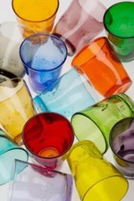 CTM SET 6 BICCHIERI VINO 250 ML IN VETRO CON FORMA IRREGOLARE - SAMOA