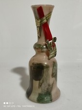 vaso in vetro vintage lavorato  a mano fabbricato in toscana italia