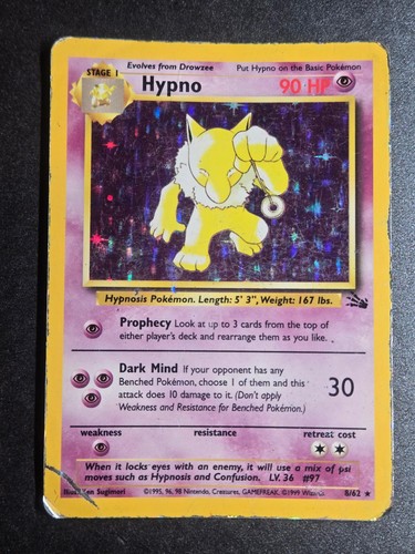 Hypno dmg fossil holo - hypno,