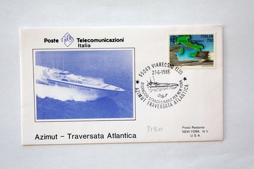Cartolina commemorativa azimut - cartolina,