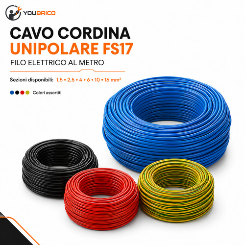 Cavo cordina unipolare fs17 - cordina,