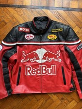 Giacca Red Bull Racing in pelle colore rosso/nero taglia XXL