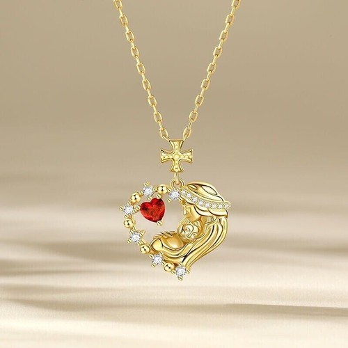 Collana 2ct granato creato - 2ct,