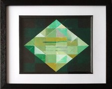 Quadro astratto con cornice di