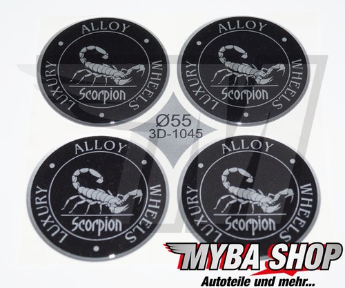 Adesivi silicone scorpione - 4x,