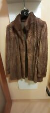 giacca di visone color miele scuro taglia 44
