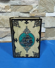 SCATOLA IN LATTA CONTENITORE A FORMA DI LIBRO - NORMALI SEGNI DEL TEMPO