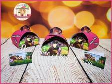 10 CASETTE MASHA E ORSO SCATOLINE MASHA E ORSO CONTENITORI MASHA Compleanno MASH