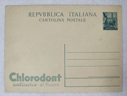 Intero postale pubblicitario - intero,
