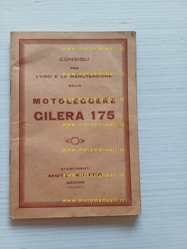 Gilera 175 motoleggere - gilera,