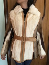 Giacca giubbino donna in vera pelle e cavallino pari al nuovo tg.44