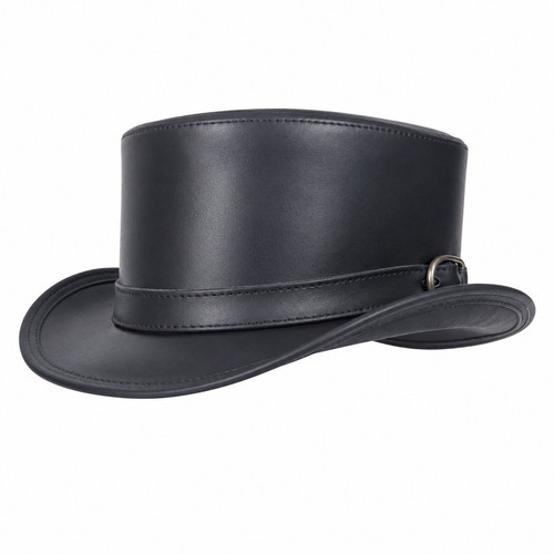 Cappello uomo pelle nera