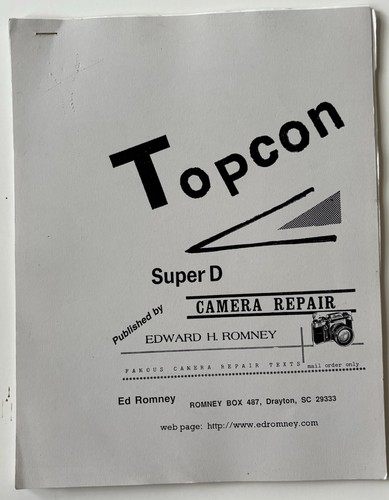 Riparazione fotocamera topcon - fotocamera,