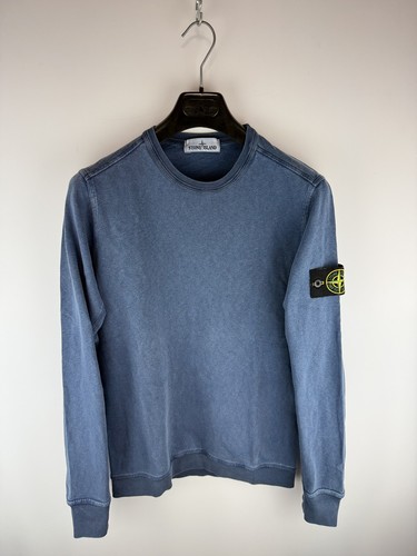 Blue stone island crewneck - blue,