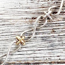 Bracciale Tiffany & Co. Picasso Infinity Oro 18k Argento Sterling 925 7,25" X