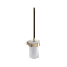 Scopino WC con ciuffo in setole da muro in ottone e Cromall PI33-03 Gedy serie P
