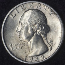 1932-P "High Grade" Washington quarto di dollaro argento 25C - COINGIANTS -