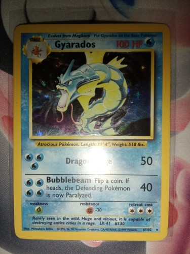 Pokémon gyarados holo rare - pokémon,