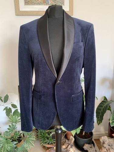 Giacca blazer velluto - , navy
