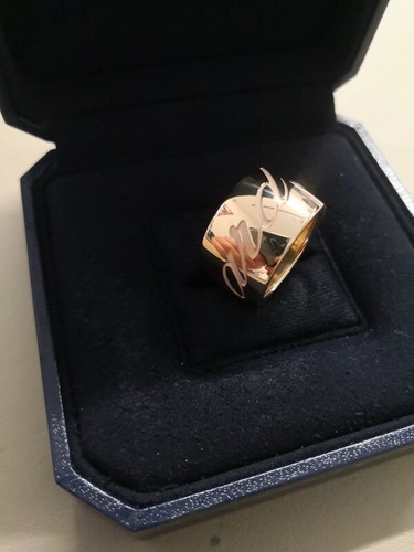 Anello fascia chopard oro rosa - anello,