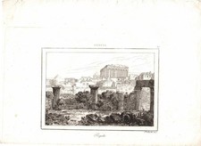 Antique Print ATHENS ACROPOLIS