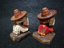 FERMALIBRI IN LEGNO INTAGLIATO