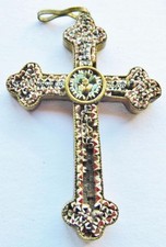 Antico amuleto pendente croce