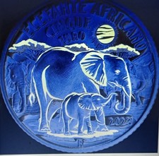 ANIMALI IN ESTINZIONE\ELEFANTE AFRICANO 5 EURO ITALIA+ CUSTODIA 2023