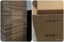 scatole di cartone imballi scatoloni robuste SECONDO UTILIZZO 2 onde 60x45x45cm