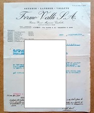 068  Lettera FERMO VALLI S.A. . COMO come descritta dal venditore
