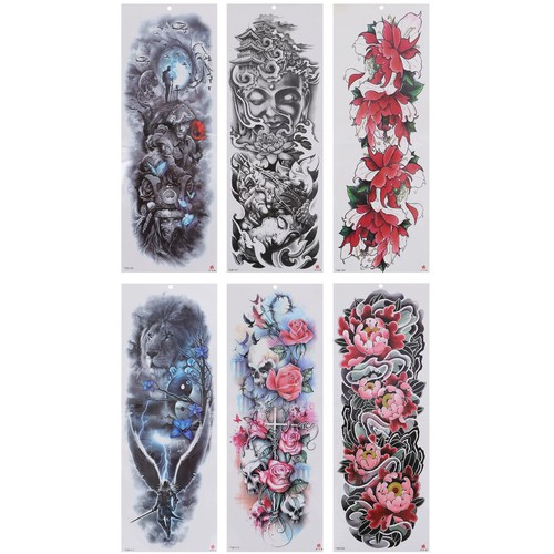 6pcs tatuaggi impermeabili