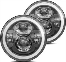 2X FARI 7" POLLICI LED PER H4