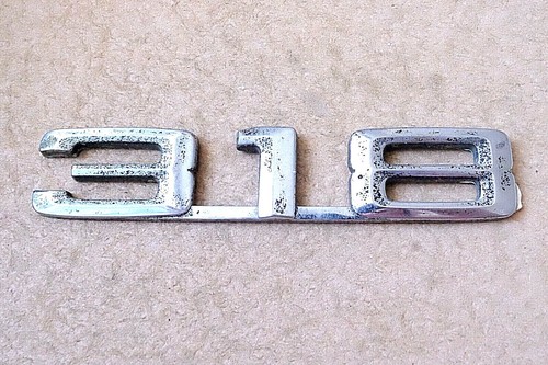 318 distintivo auto - 318, cromato