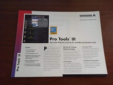DIGIDESIGN PRO TOOLS III RARA VINTAGE BROCHURE CATALOGO 1996 - DA COLLEZIONE