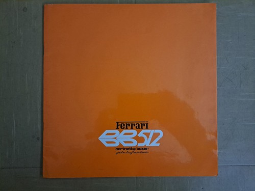 Brochure ferrari 512 - ferrari,