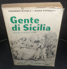 LIBRO Vintage GENTE DI SICILIA Antologia Narratori Siciliani LA FERLA,PATERNITI