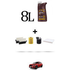 HOFFCAR Kit tagliando 4 FILTRI